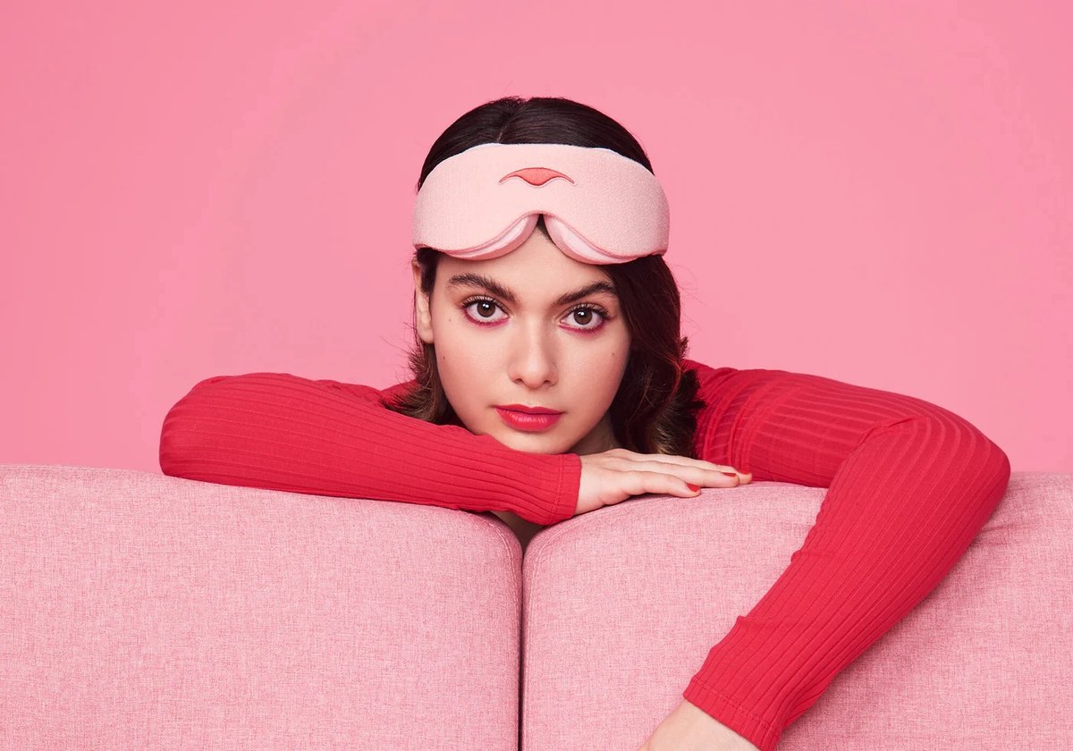 Manta Sleep Mask - Slaapmasker - Sunrise Pink Limited Edition - 100% verduisterend - Zeer comfortabel - Geen druk op ogen/oogleden - Volledig verstelbaar voor een perfecte pasvorm - Zacht en ademend materiaal — afbeelding 2