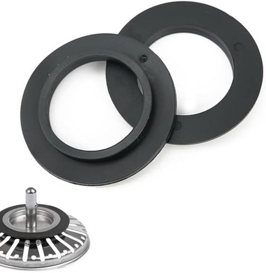 Rubberen afdichtingen voor afvoerzeef, 5-pack PVC-pakkingen, lekvrije