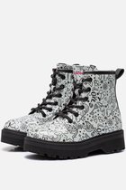 Skechers Gravlen Hi - Doodle Down Meisjes Laarzen - Zilver