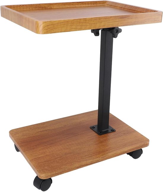 hjh OFFICE 802111 statafel laptop stand VM-SU 70x48 cm zwart laptopstandaard werktafel in hoogte verstelbaar tot 114 cm, model 2