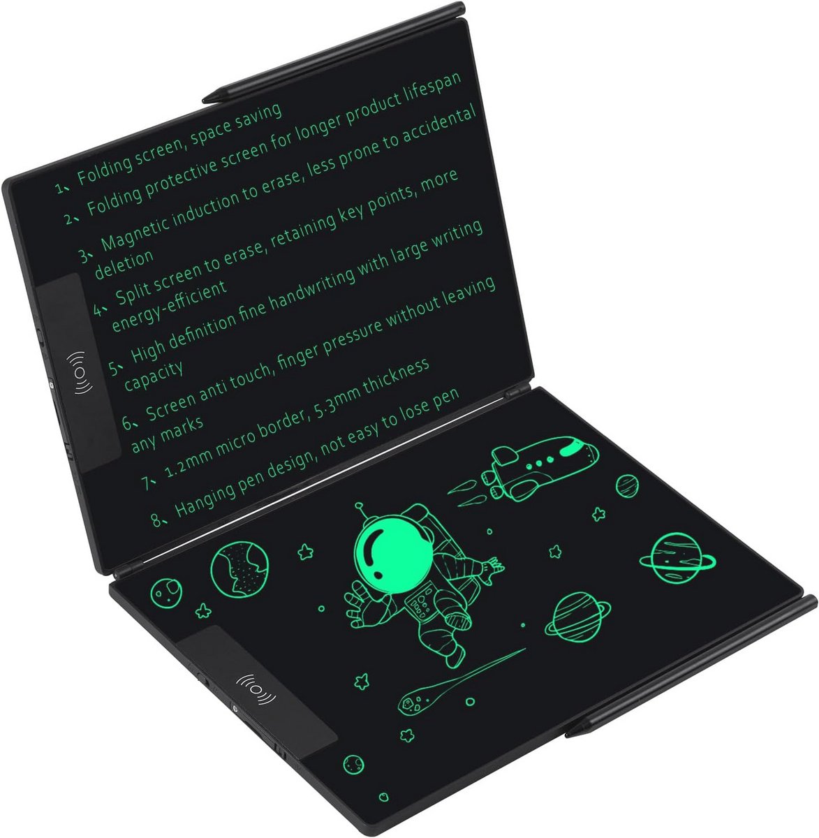 Inklapbaar Schrijftablet met LCD-display 14,3 inch - Ultradun Digitaal Notitieblok voor Kinderen en Volwassenen