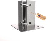 GEZU IMPEX Verstelbare Paalhouder met Plaat 100 x 100 mm Thermisch verzinkt