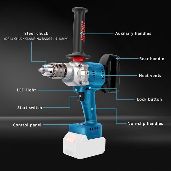 Makita - 18V ACCU-afwerktacker 32-64 mm, zonder accu en lader DBN610ZJ Makita - 18V ACCU-afwerktacker 32-64 mm, zonder accu en lader DBN610ZJ