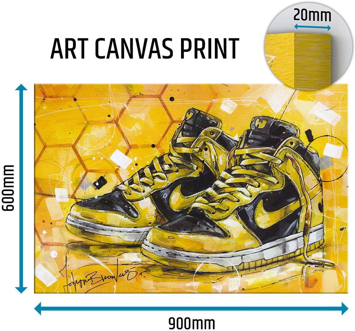 Sneaker canvas Wu-Tang LE 90x60 cm