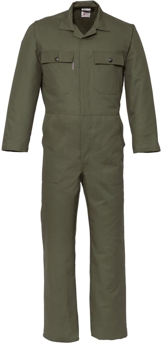 HAVEP Overall metalen knoop Basic 2163 - Olijfgroen - 64
