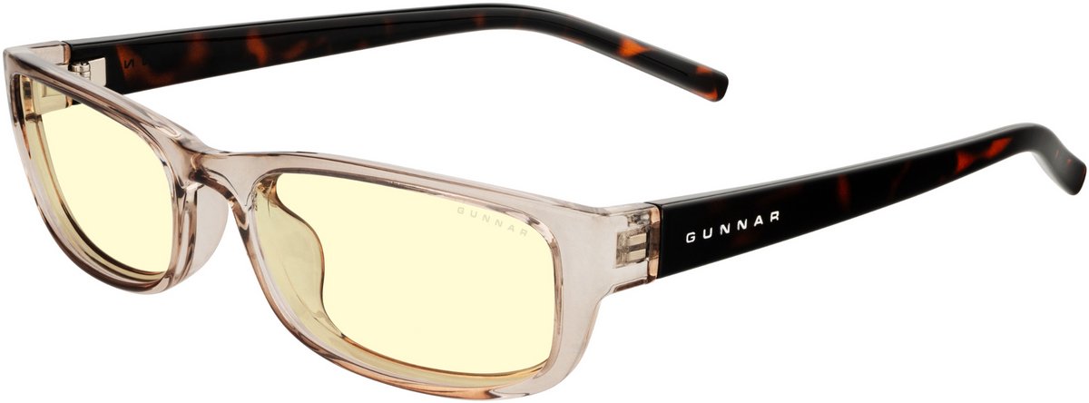 GUNNAR - ELIN Gaming Bril - Computerbril - Blauw Licht Bril - Blue Light Glasses 0.2 Sterkte - Rose/Tortoise - Amber