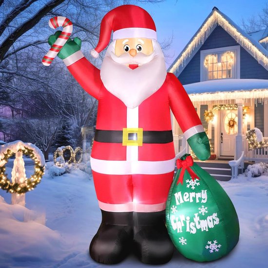 Opblaasbare kerstman - Bobo Verhuur Rotterdam