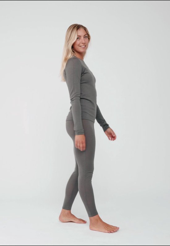 DANISH ENDURANCE Thermo Leggings - Dames - Merino Wol - Thermobroek - Zwart - Maat S
