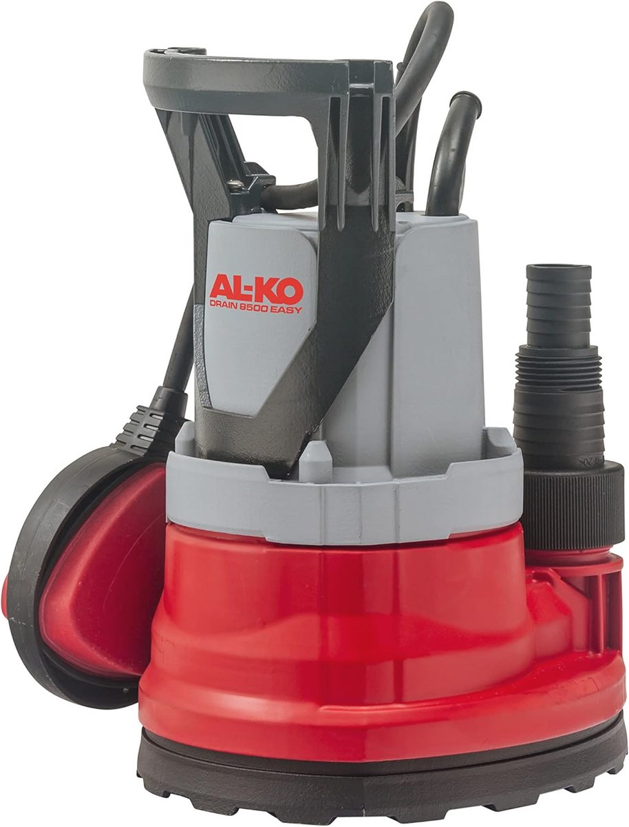 Dompelpomp voor Waterafvoer - 290W, Max. Opvoerhoogte 6m, Tot 8000 l/u, Vlakzuigend Tot 5mm