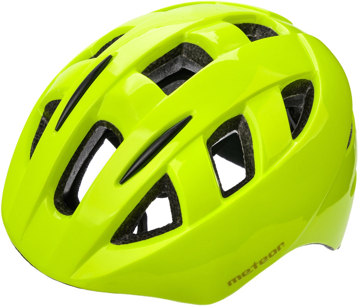 Meteor - Fietshelm - PNY11 - maat S 43-48 cm geel