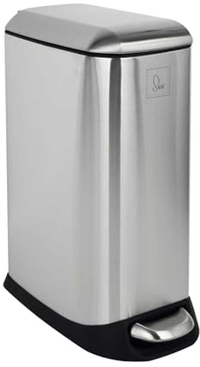 SVITA TS12 afvalemmer Pedaalemmer Afvalemmer 12l incl. binnenemmer Pedaal zilver