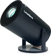 LumeWorks Luna Pro Editie 2025 - Mini Beamer - 4K Support - Smart TV - Projector - Android 11 - Thuisbioscoop - Zwart