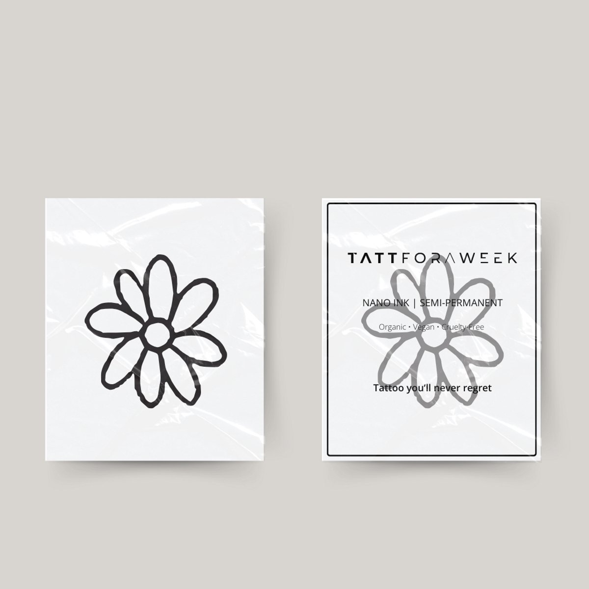 Tijdelijke tattoo bloempje | Neptattoo volwassenen | Tijdelijke tattoo voor volwassenen | Temporary tattoo | Plaktattoos voor volwassenen | Neptattoos | Probeer zorgeloos een tattoo | tattforaweek