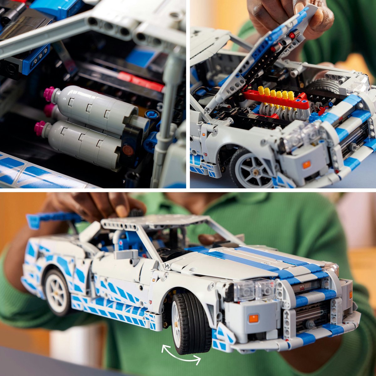 LEGO® Technic 2 Fast 2 Furious Nissan Skyline GT-R (R34) Auto - 42210 — afbeelding 15