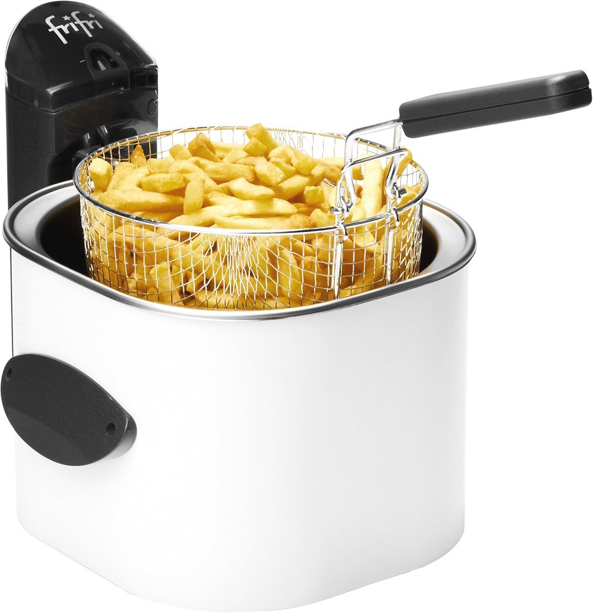 Ronde Friteuse 3 L voor Perfecte Frieten - Hoogwaardige 3200 W Capaciteit