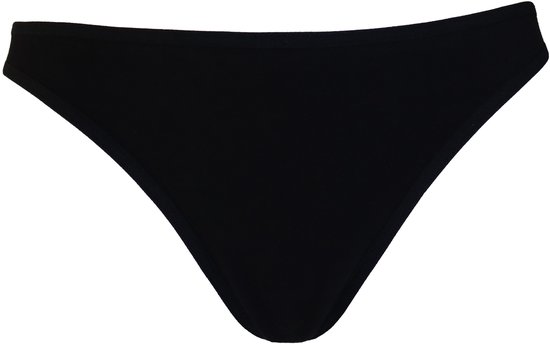 Amora - String femme, Sous-vêtements femme, Lingerie - Lot de 5 - Coton égyptien - Zwart - XL