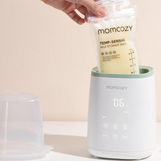 Momcozy Flessenwarmer - 6-in-1 - Geschikt voor melk en babyvoeding - Compatibel met potjes, zakjes en flessen - Tot 24 uur warm houden van Merkloos — afbeelding 5
