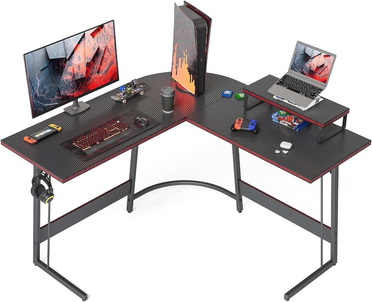 Hoekbureau Gaming Tafel 120 x 120 cm - Ergonomisch en Ruimtebesparend