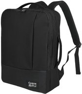 CabinFly Bellanca 40×30×10/15 cm Handbagage Rugzak – Uitbreidbaar 18 L – Lichtgewicht Waterafstotend – Persoonlijk Item voor Lufthansa/Austrian/Swiss – Zwart