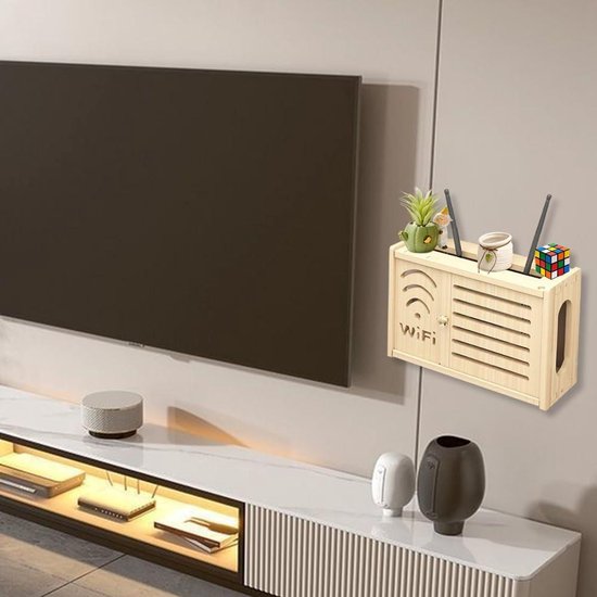 YHQKJ Set-top Box Rack Router Opbergdoos Draadloze WiFi-router Plank