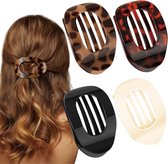 4 stuks platte haarspeldjes - haaraccessoires - Haarspeld - Haarklemmen Dames - Haarclips Premium - Haarklauw - haarspeld - Haarclip - Haarspeld