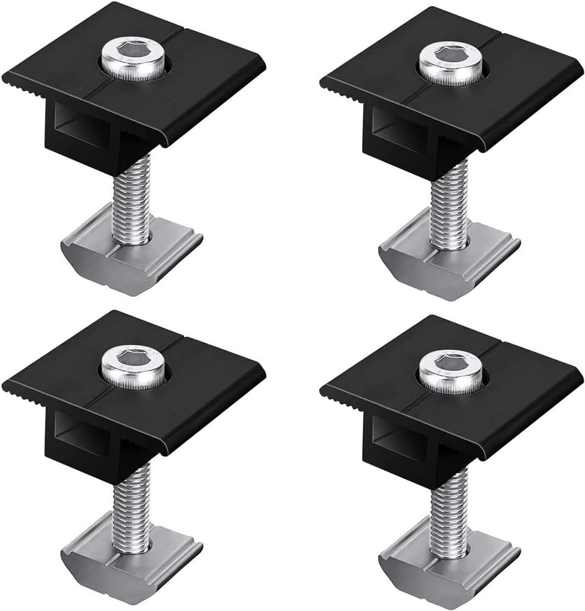 30mm aluminium zonnepaneel montagebeugels - Set van 4 stuks