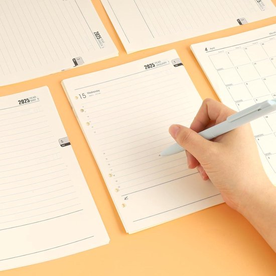2026, weekplanner, inleg A5, 2026, weekplanner, inlegblad, A5, 6 gaten, 176 pagina's, kalendervulling 2026, 139 x 206 mm navulpapier voor planners, dagboeken, doe-het-zelfprojecten