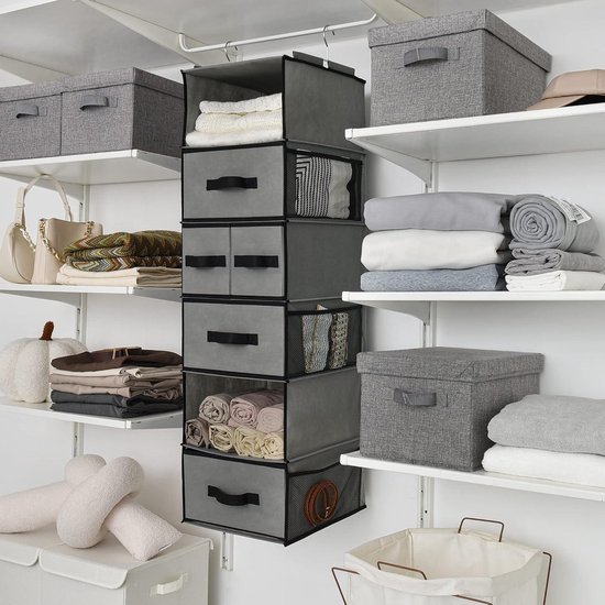 Keukenmeubels Hangkast Esilo H. 60 X L. 50 X J. 31 Cm Wit/antraciet