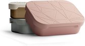Boîte à lunch en acier inoxydable 800 ml avec séparateur flexible et couvercle en silicone, idéale pour les adultes et les enfants