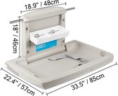 Seastone - Baby verschoontafel - Baby luier verschoontafel - Verschoontafel - Baby Verzorgingstafel - Wand Verschoontafel - Verticaal Inklapbaar - Lichtgrijs