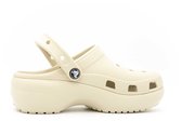 Crocs - Classic Platform Clog Women - Plateauzool Clogs - Beige - maat 37/38