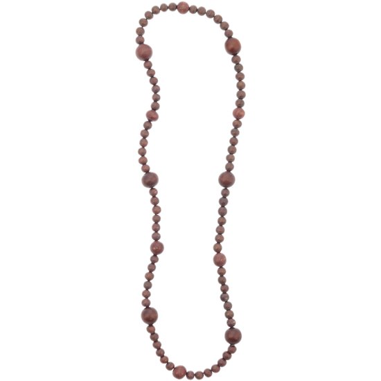 Collier Vintage En Bois - Bijou Naturel Bohème - Occasion Authentique
