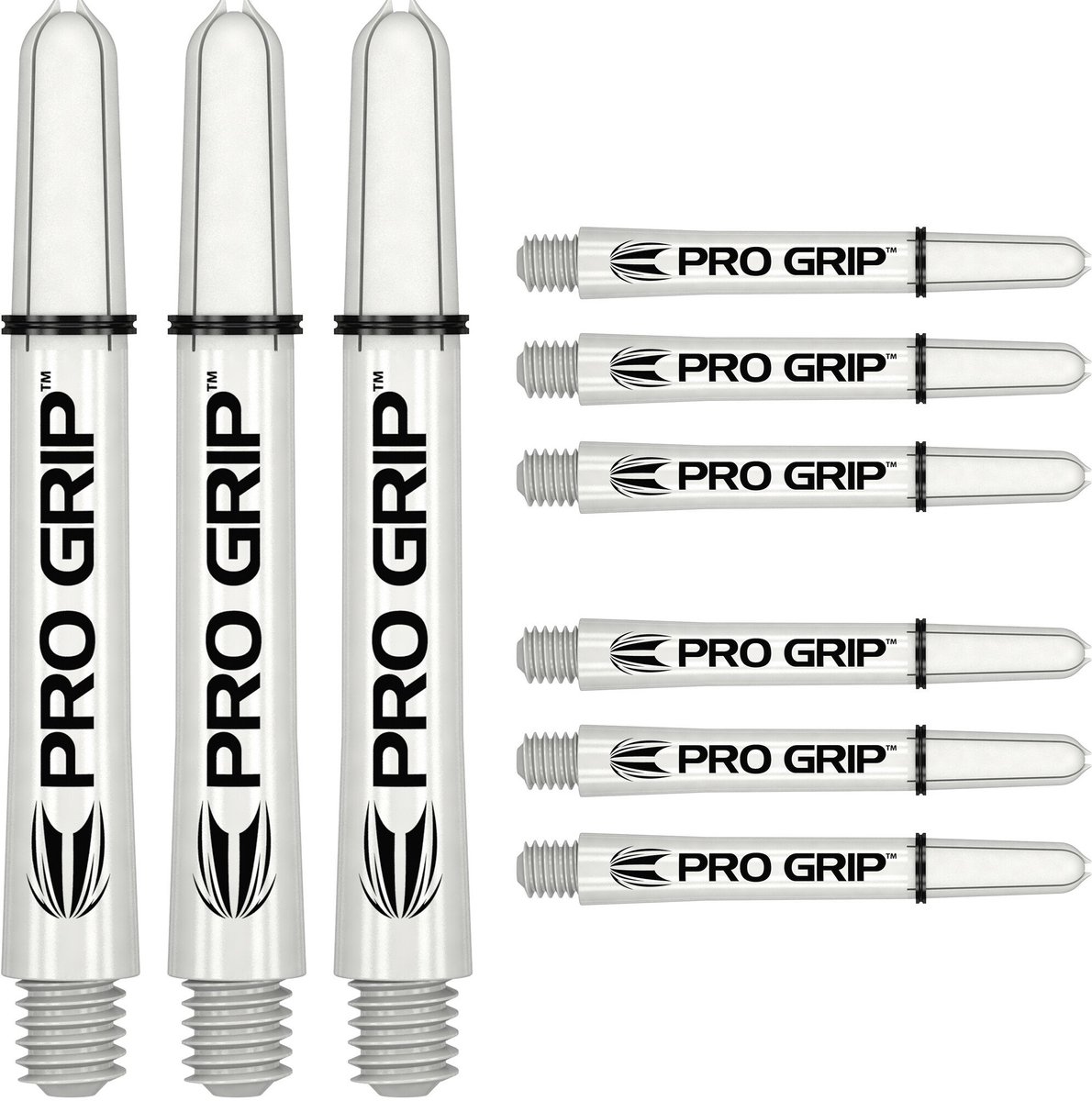 Target Pro Grip 3 Set White - Dart Shafts - Medium