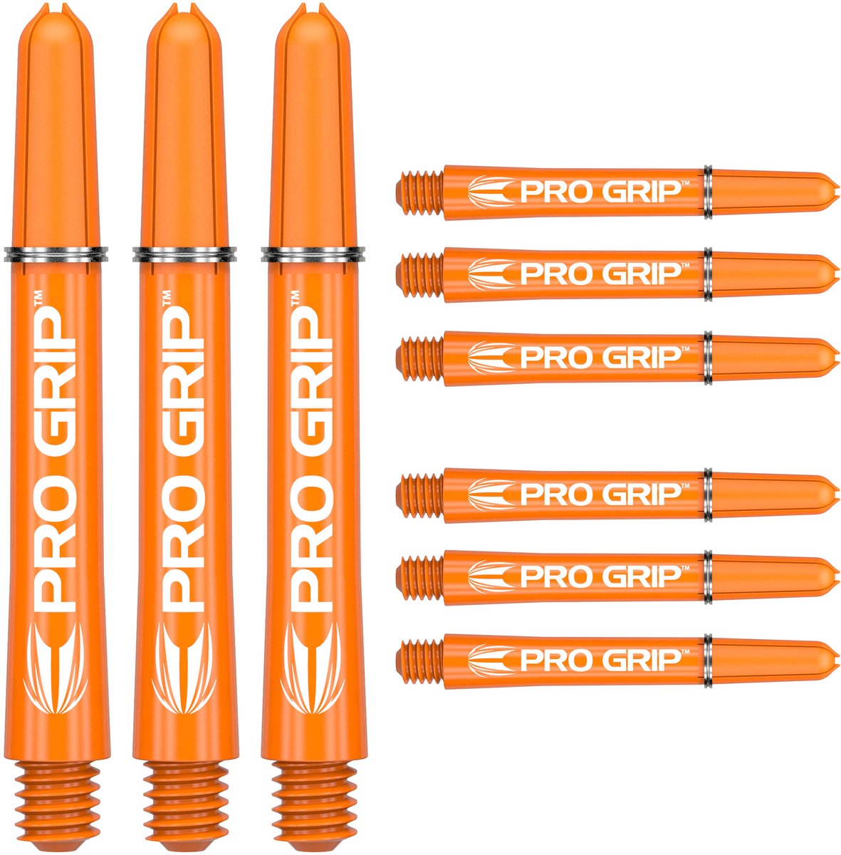 Target Pro Grip 3 Set Orange - Dart Shafts Inbetween