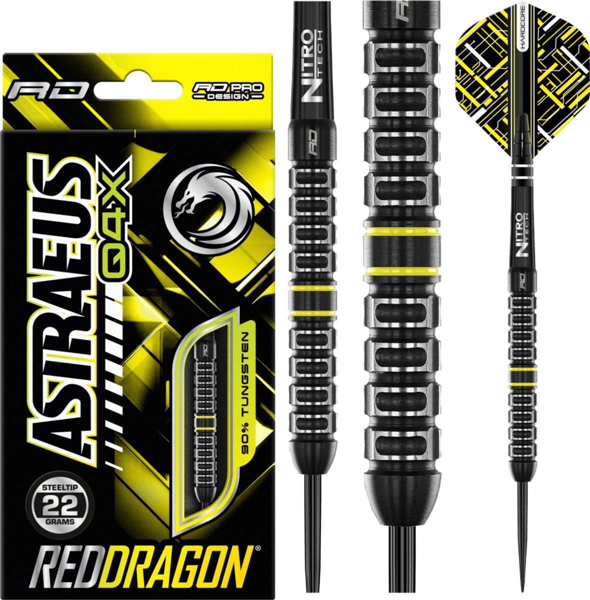 Red Dragon Astraeus Q4X Parallel 90% - Dartpijlen 22 Gram