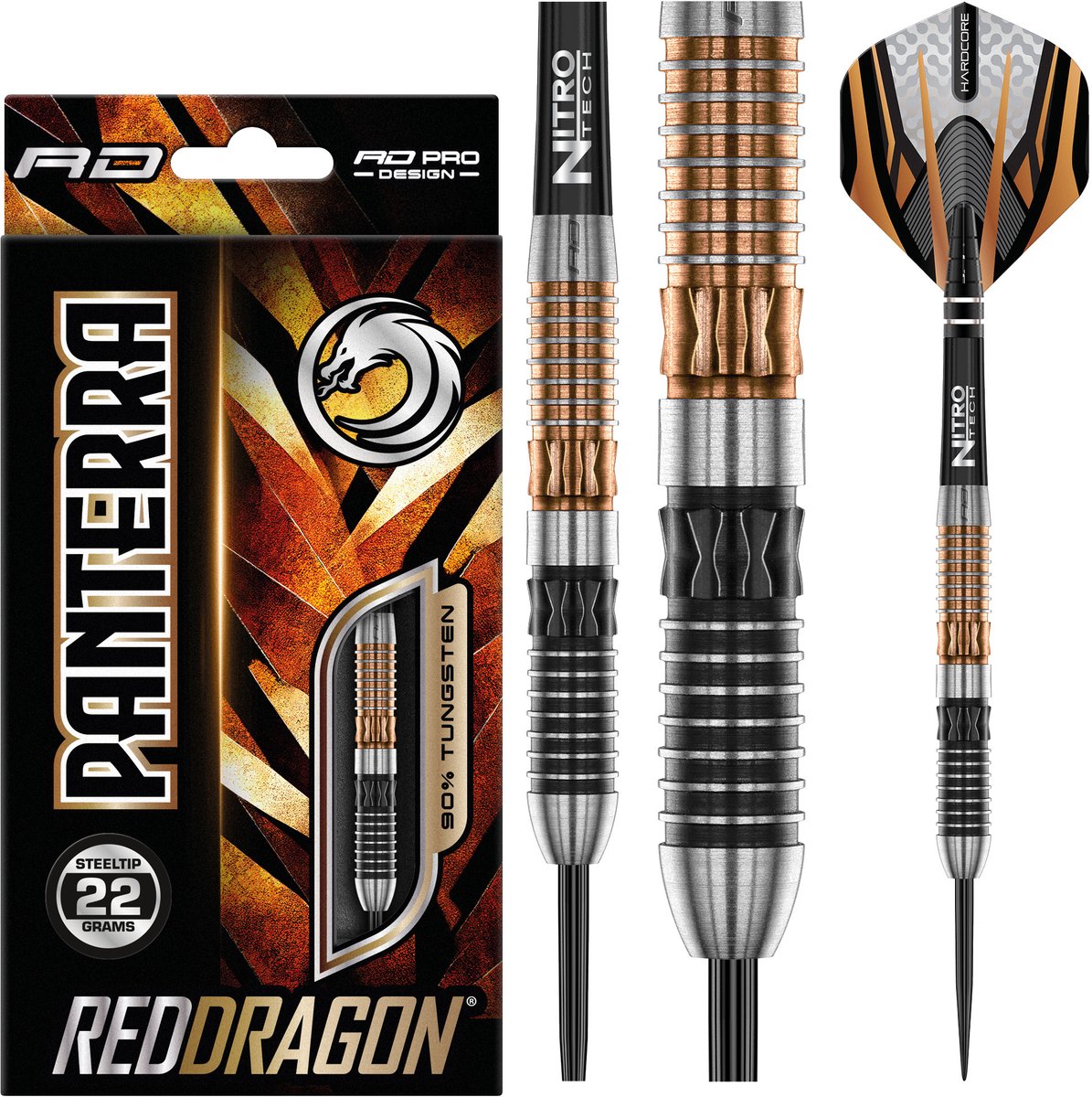 Red Dragon Panterra 90% - Dartpijlen 22 Gram