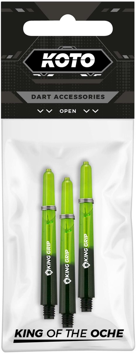 KOTO King Grip Colors Green Black - Dart Shafts Medium