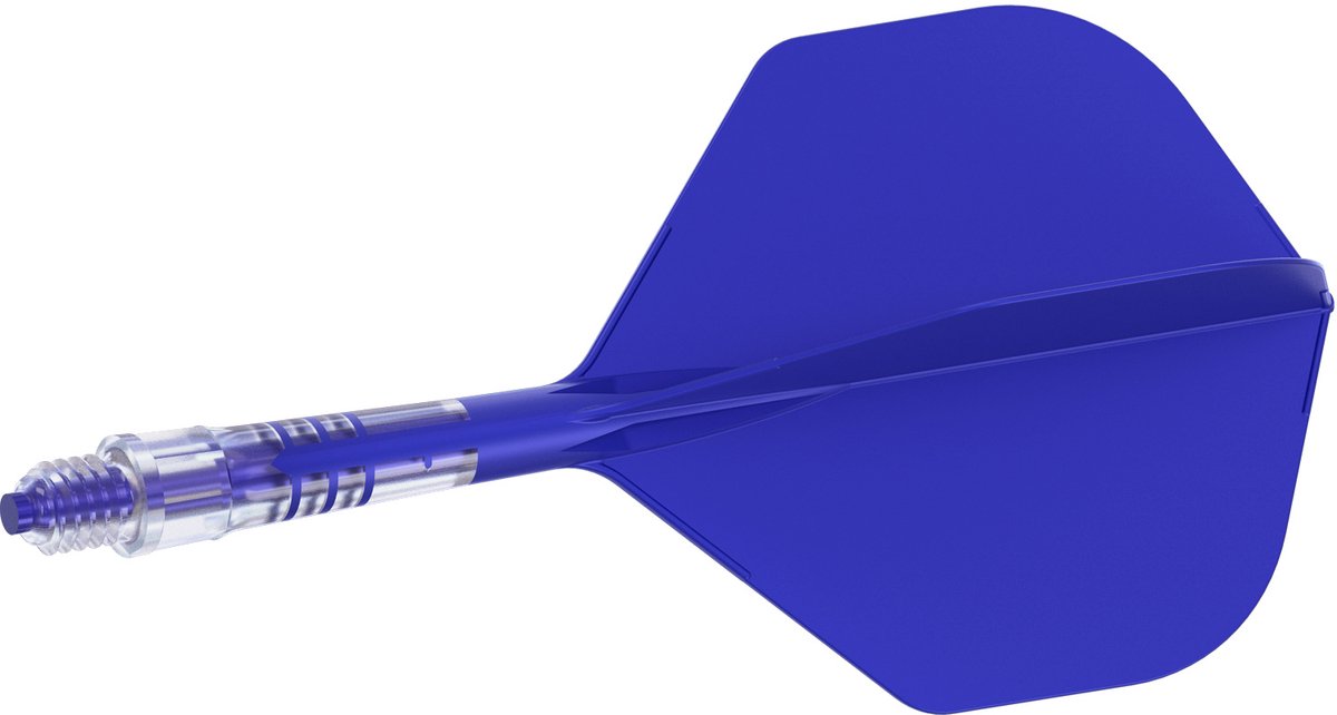Cuesoul ROST T19 Integrated Dart Flights Small Standard Wing Carbon Blue - Dart Flights