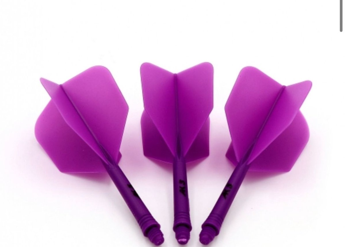 Cuesoul - Tero Flight System AK5 Rost Big Wing - Purple - Dart Flights