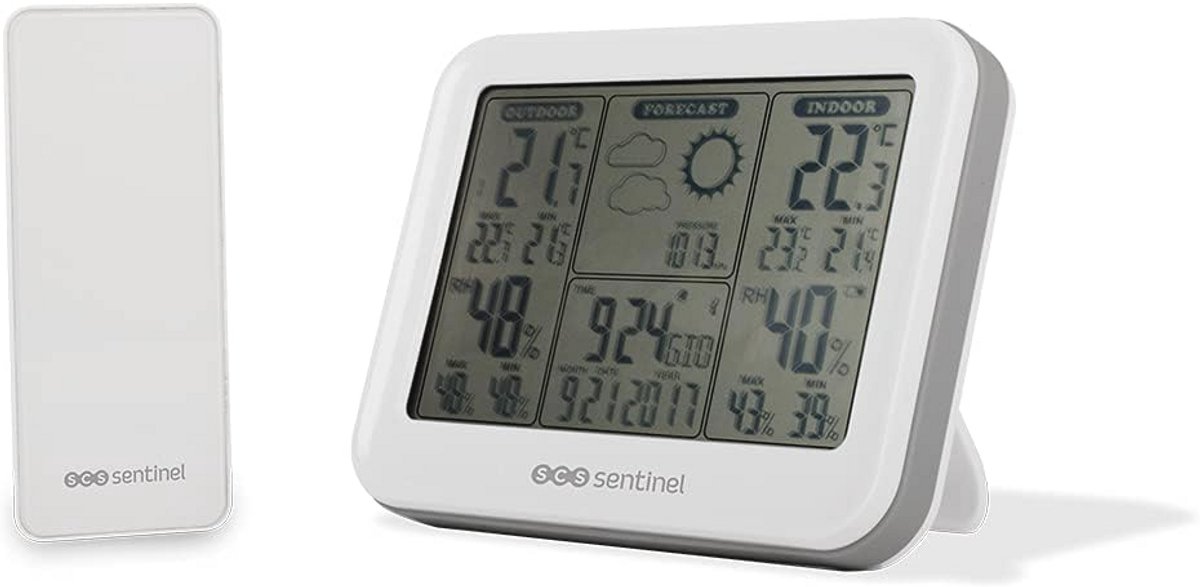 Draadloos Weerstation voor Binnen en Buiten met MeteoStation Sonde