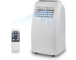 SereneLife Mobiele Airco, 7.000 BTU Draagbare 3-in-1 Airconditioner met Ingebouwde Ontvochtigerfunctie, Afstandsbediening en Compleet Raammontage Uitlaatkit