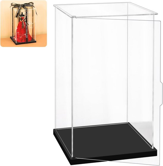 Huijintao Acryl Vitrine/Schaukasten/Display Case/Display Box mit Holzsockel für Modellautos