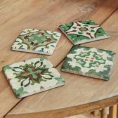 LOBERON Lot de 4 sous-verres Angeot fourrure