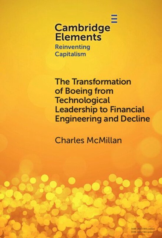 Elements in Reinventing Capitalism - The Transformation of B ... - cover