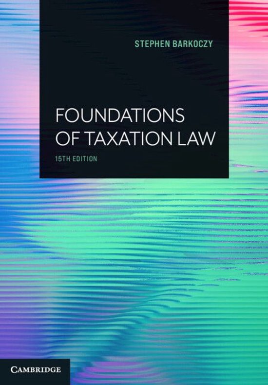 Foundations of Taxation Law - cover