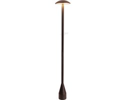 KS Verlichting - Moderne Staande Buitenlamp - Staande Lamp voor buiten - Jazzy - H 80 cm - corten - Buitenverlichting