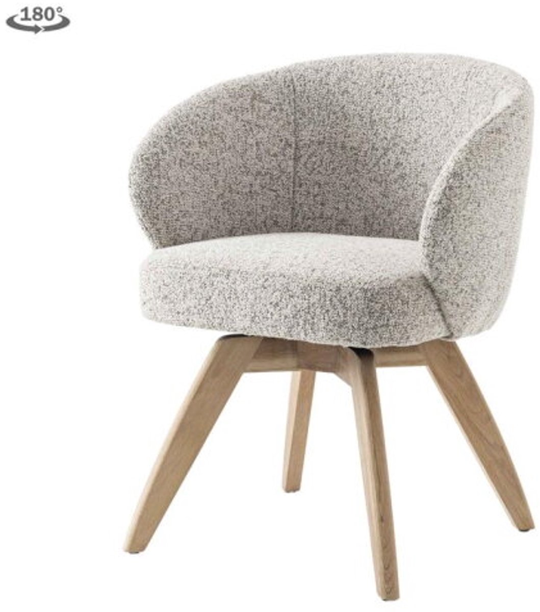 Tower Living Brescia armchair swivel - beige white