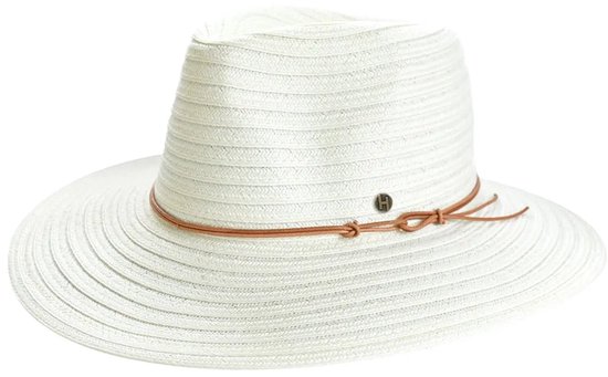 Chapeau Fedora Cabana pour femme, idéal pour les voyages, idéal pour le soleil, House of Ord - Taille : ML : 58 cm - Ivoire
