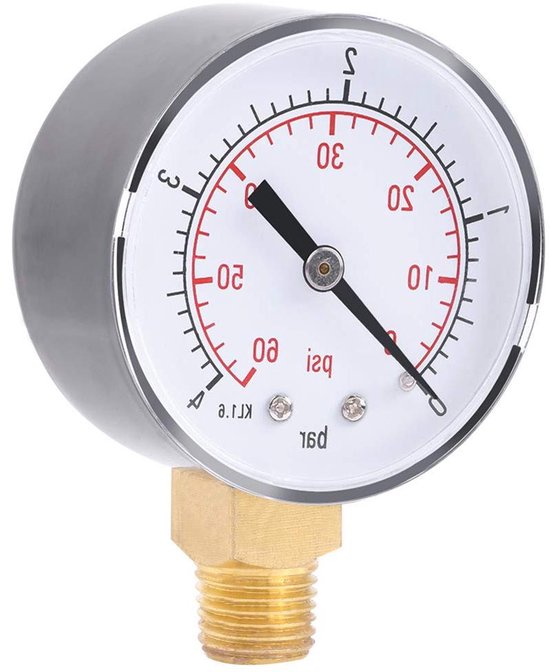Betrouwbare Automotive Diagnostics met TU1 vacuüm manometer en accessoires kit (rood