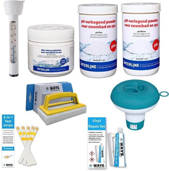 WAYS Zwembad Onderhoudspakket Bronze Voor Zwembaden Tot 2500L Bol ways-zwembad-onderhoudspakket-bronze-voor-zwembaden-tot-2500l-bol